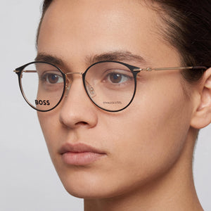Hugo Boss 1432 Black Eyeglasses Unisex — lifestyle wear, office and reading
