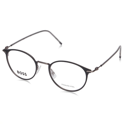 Hugo Boss 1432 Black Square Eyeglasses for Men, Alloy Steel frame