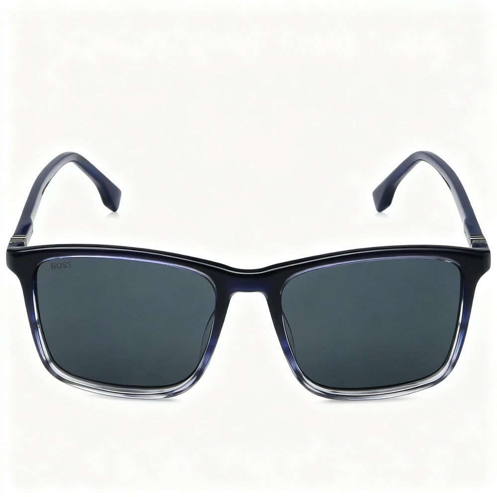Hugo Boss 1434/S Rectangle Sunglasses for Men — front view, Acetate frame