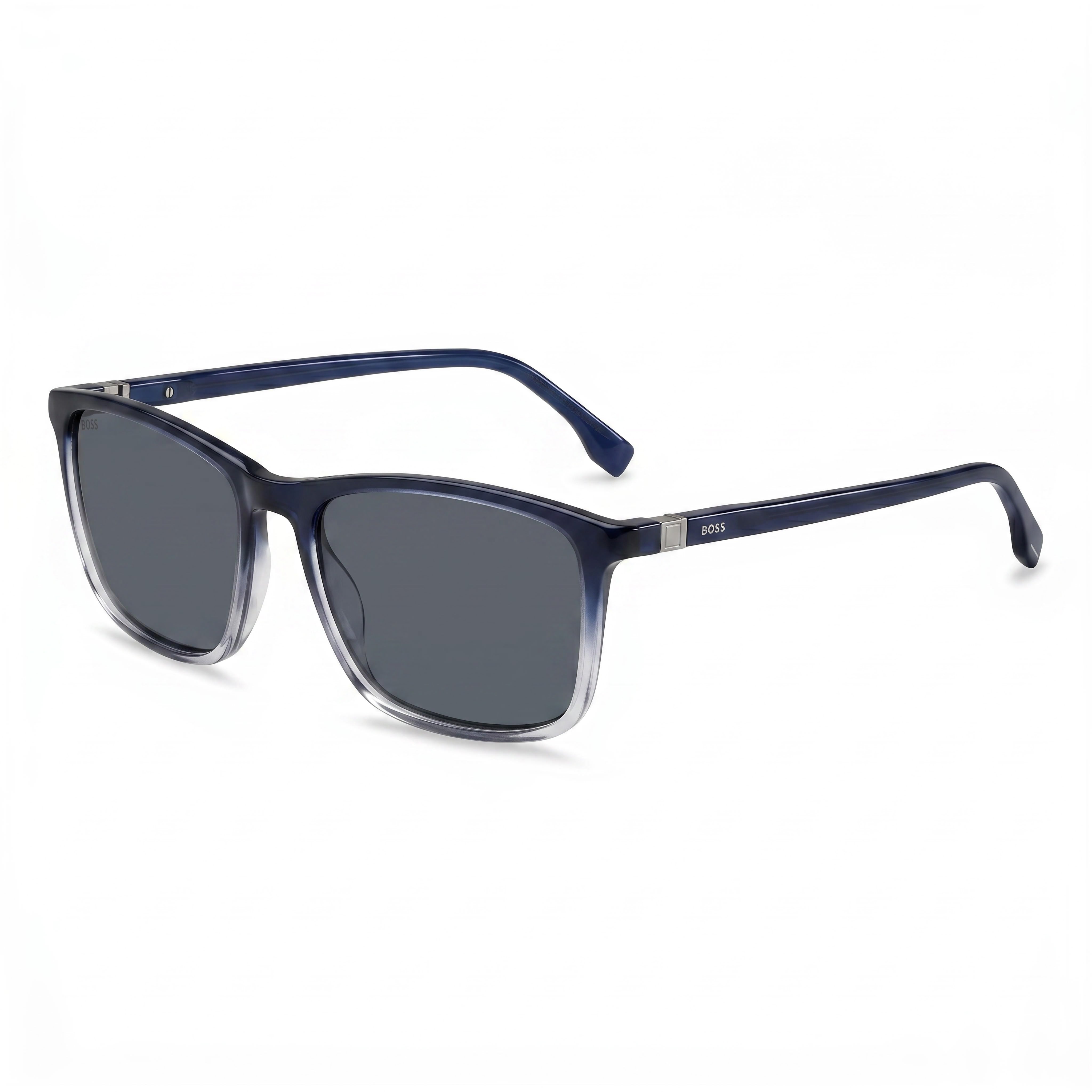 Gafas de Sol Rectangulares Hugo Boss 1434/S Azules Grises para Hombre, 56mm, Photo 1