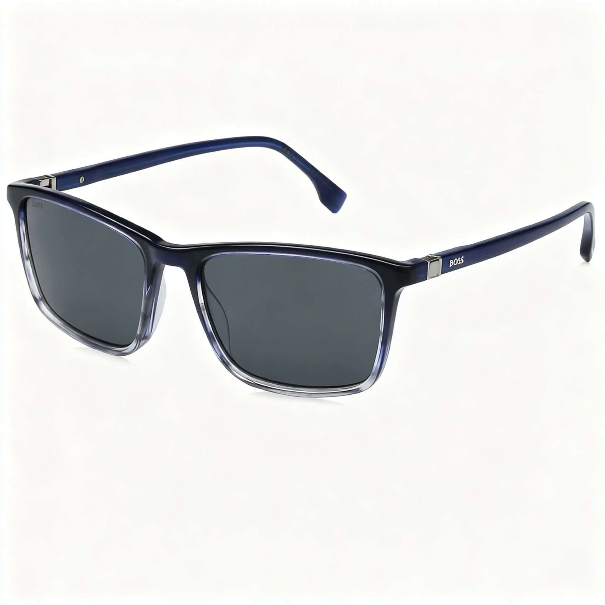 Gafas de Sol Rectangulares Hugo Boss 1434/S Azules Grises para Hombre, 56mm, Photo 3