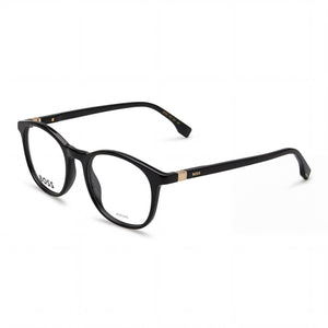 Hugo Boss 1437 Black Round Eyeglasses Unisex, Plastic frame