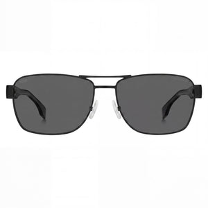 Hugo Boss 1441/S Rectangle Sunglasses Unisex — front view, Stainless Steel frame