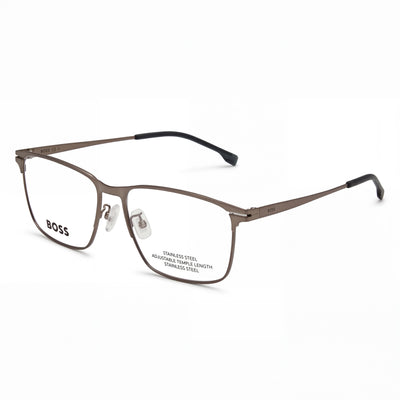Hugo Boss 1467/F Black Rectangle Eyeglasses for Men, Metal frame