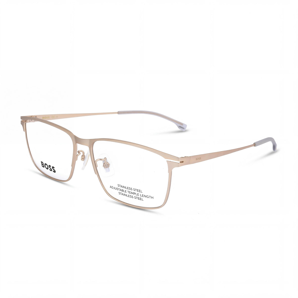 Gafas rectangulares unisex Hugo Boss 1467/f, oro mate, 40 mm, Photo 1