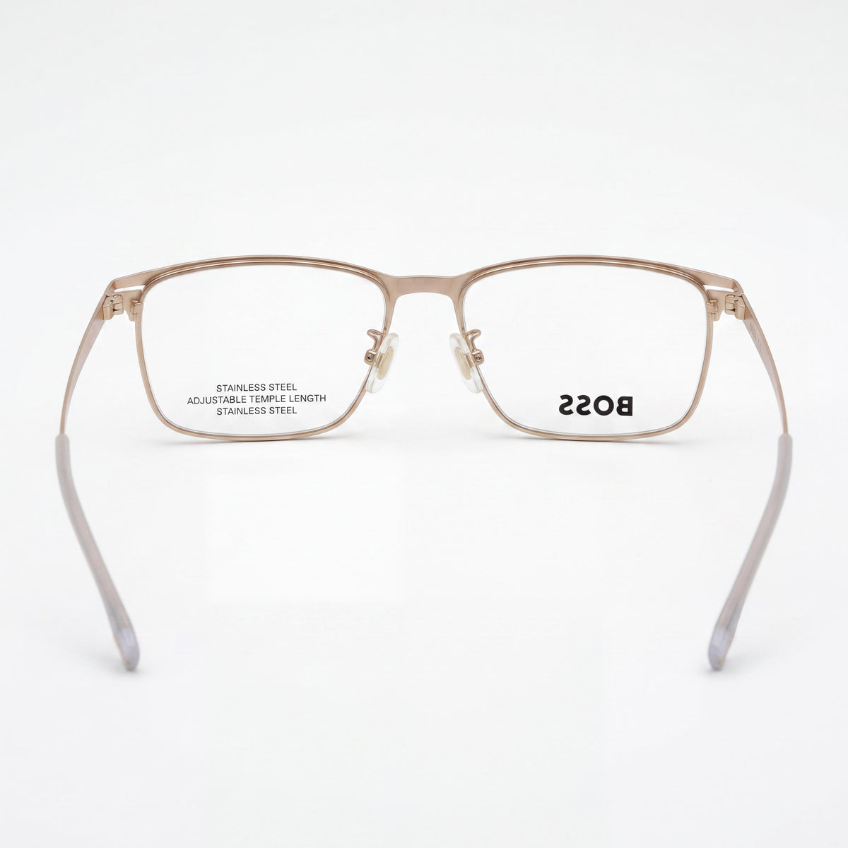 Gafas rectangulares unisex Hugo Boss 1467/f, oro mate, 40 mm, Photo 3