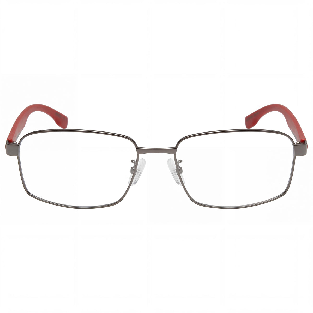 Hugo Boss 1470/F Red Rectangle Eyeglasses Unisex, Alloy Steel, Photo 2