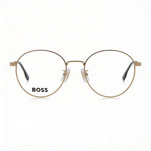 Hugo Boss 1475/F Round Eyeglasses Unisex — front view, Alloy Steel