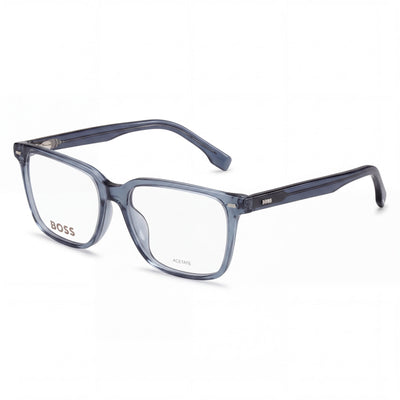 Hugo Boss 1480/F Blue Rectangle Eyeglasses Unisex, Plastic frame