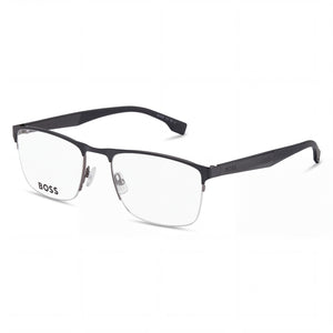 Hugo Boss 1487 Black Rectangle Eyeglasses for Women, Alloy Steel frame