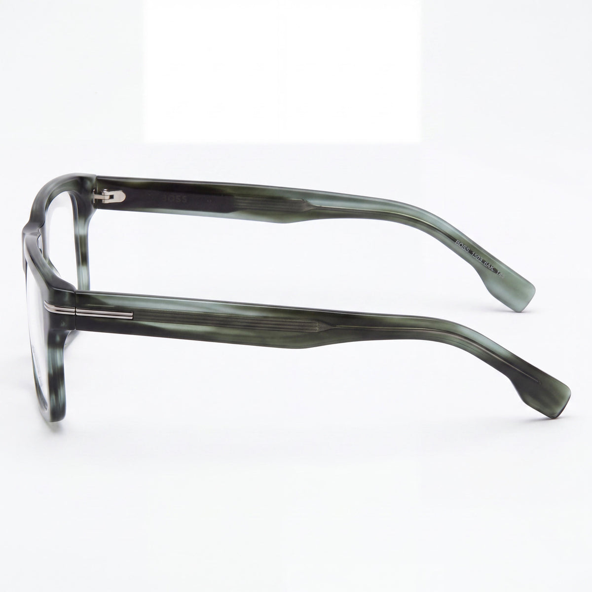 Gafas rectangulares Hugo Boss 1503 Green Horn Unisex, 53 mm, Photo 2