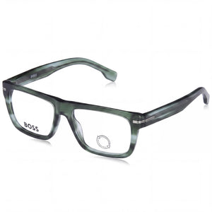 Hugo Boss 1503 Green Horn Rectangle Eyeglasses for Unisex, Acetate frame
