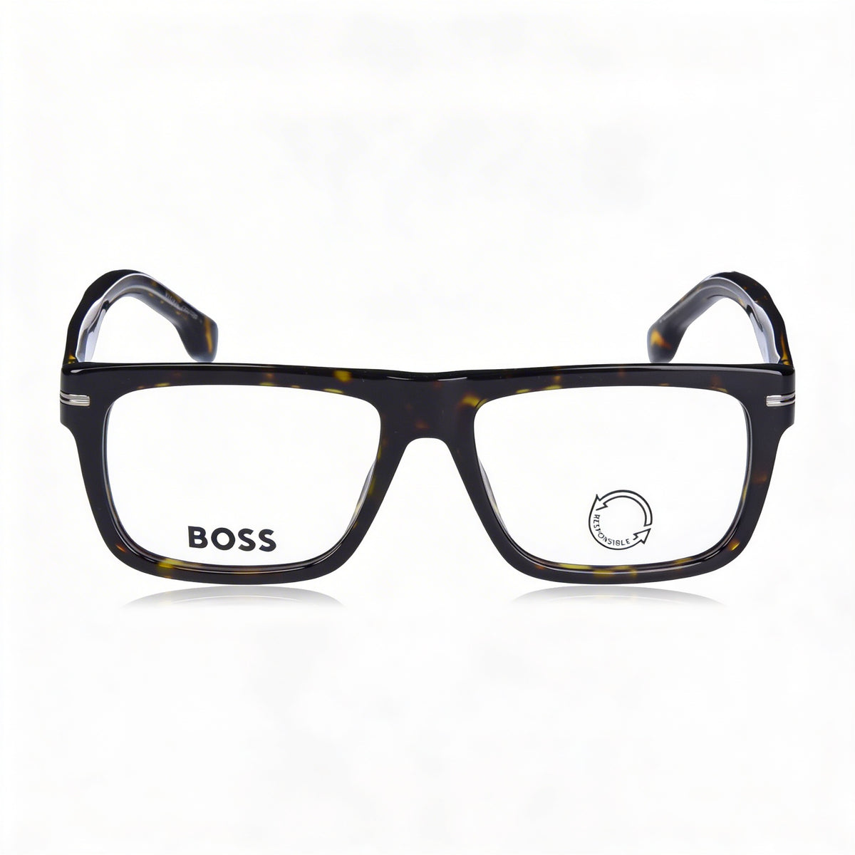 Gafas rectangulares unisex Hugo Boss 1503 Havana, 53 mm, Photo 2