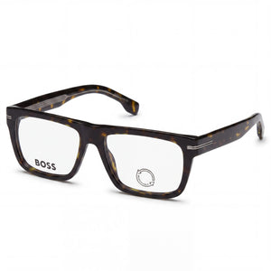 Hugo Boss 1503 Havana Rectangle Eyeglasses for Unisex, Plastic frame