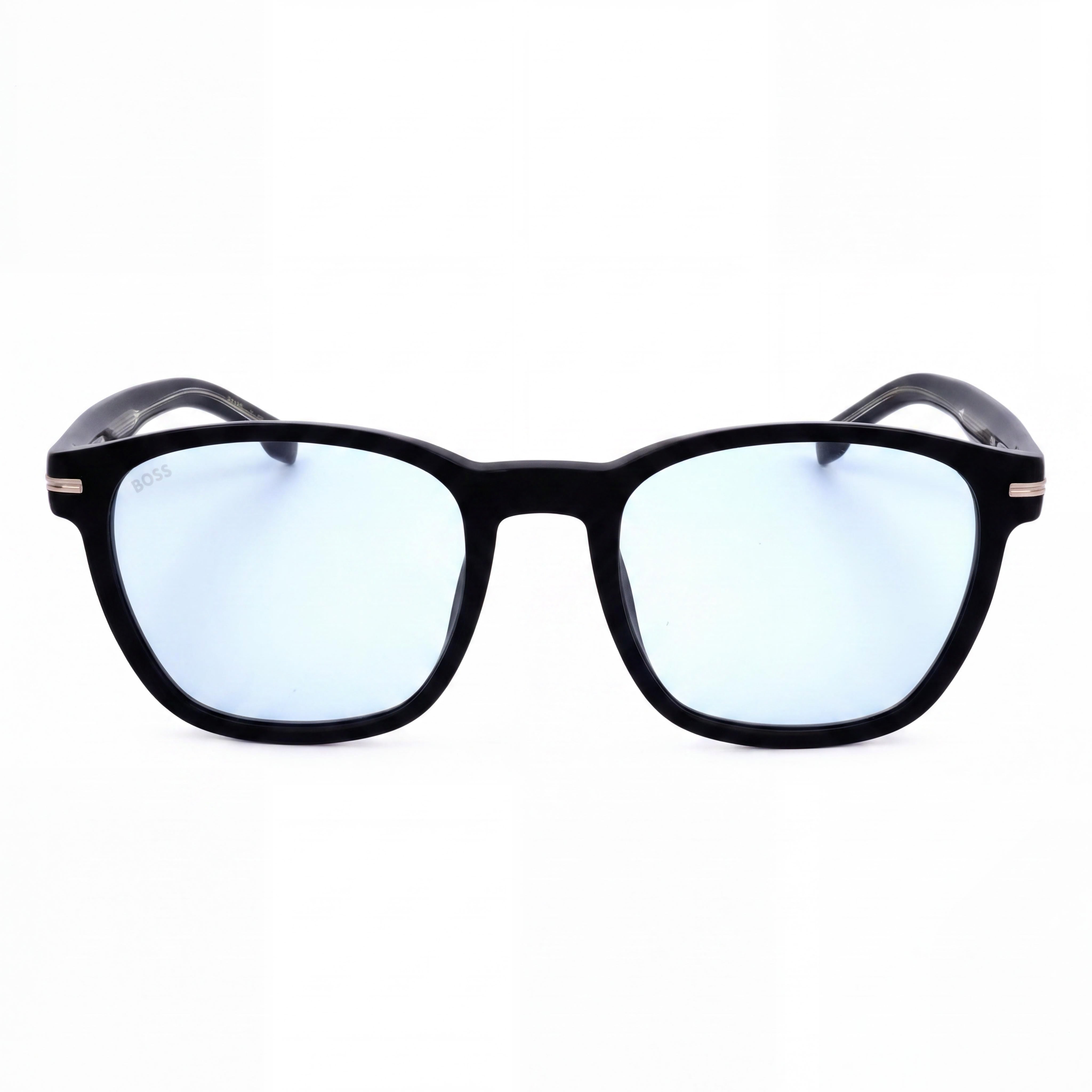 Hugo Boss 1505/S Blue Black Rectangle Sunglasses for Men, 52mm, Photo 2
