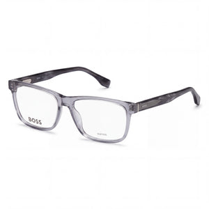 Hugo Boss 1518 Grey Horn Rectangle Eyeglasses for Women, Acetate frame