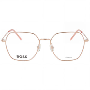 Hugo Boss 1534 Square Eyeglasses for Women — front view, Titanium