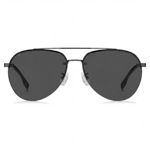 Hugo Boss 1537/F/SK Aviator Sunglasses Unisex — front view, Metal frame