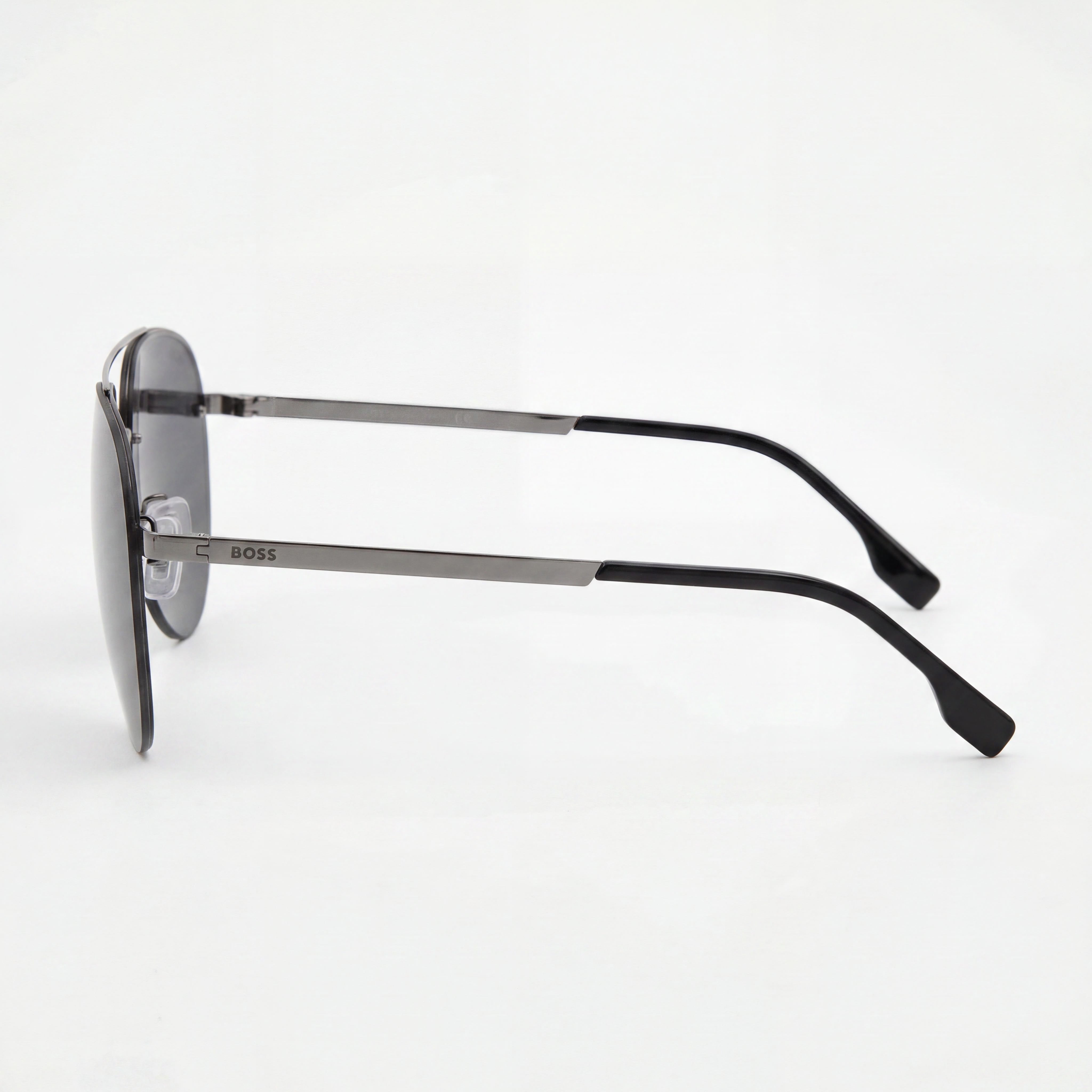 HUGO BOSS Boss 1537/f/sk Modern Metal Dark Ruth Black Unisex Sunglasses 62mm, Photo 3
