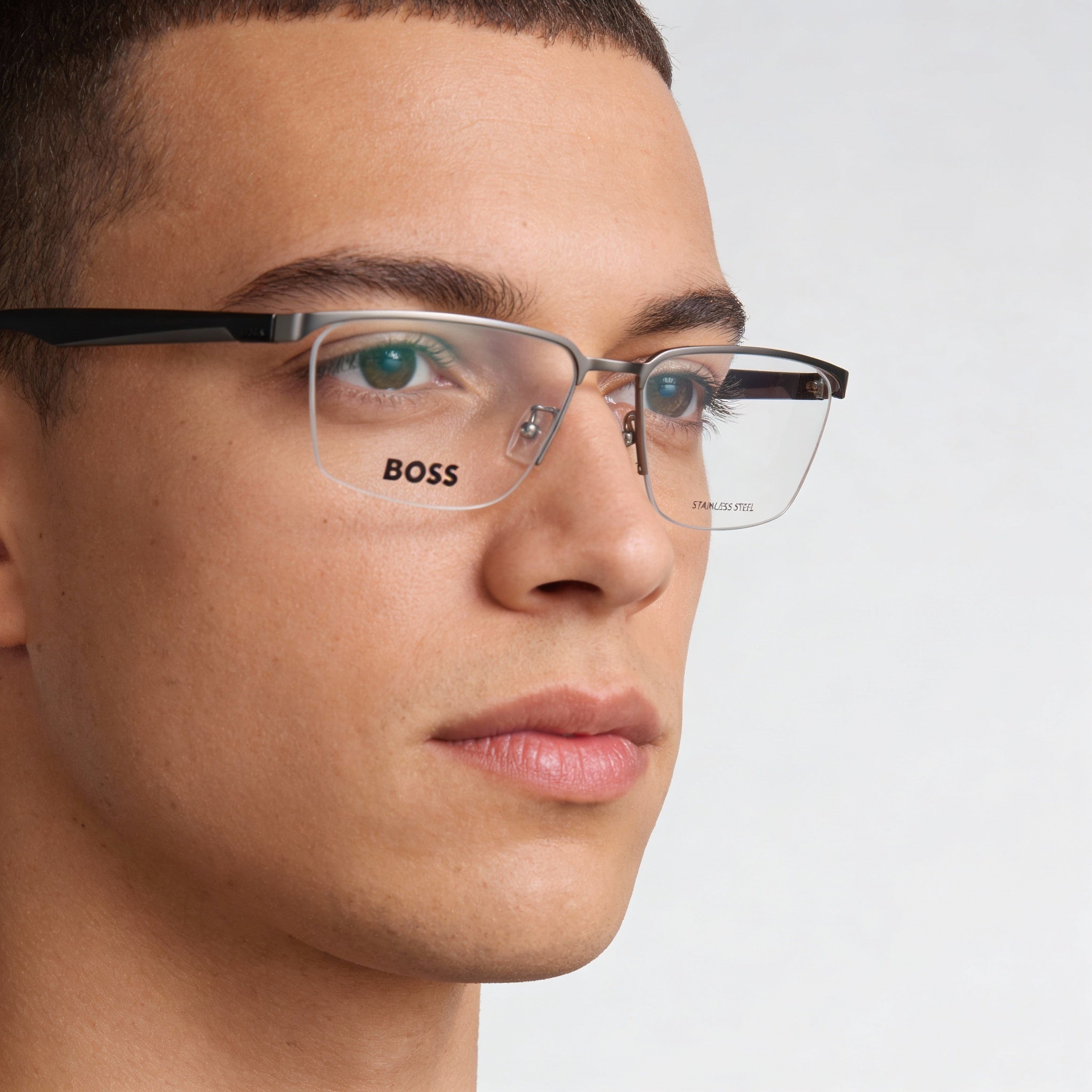 Gafas Hugo Boss 1543/F Rectangulares de Hombre, Rutenio, 57mm, Photo 4