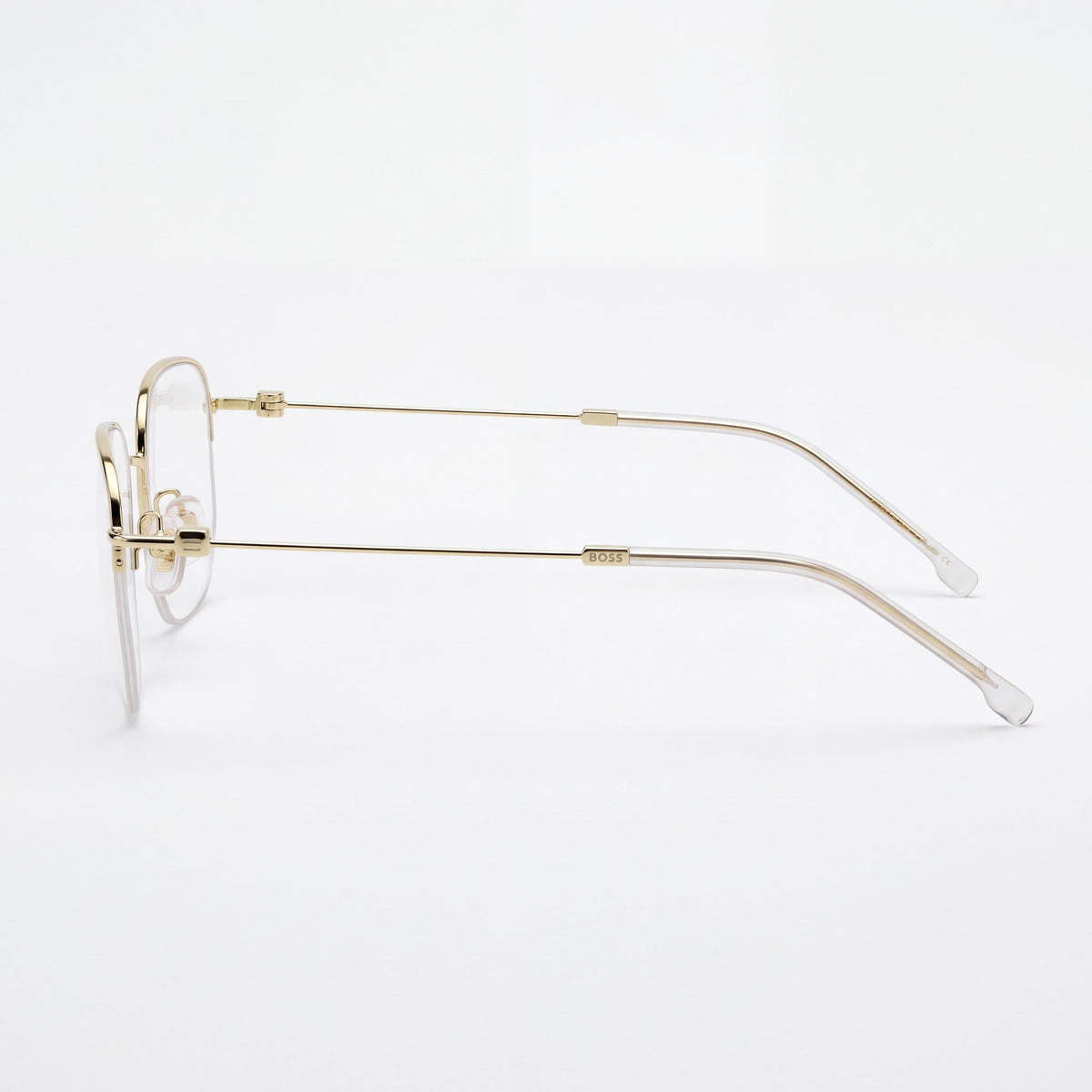 Hugo Boss 1544/f Gold Rectangle Eyeglasses Unisex, 54mm, Photo 3