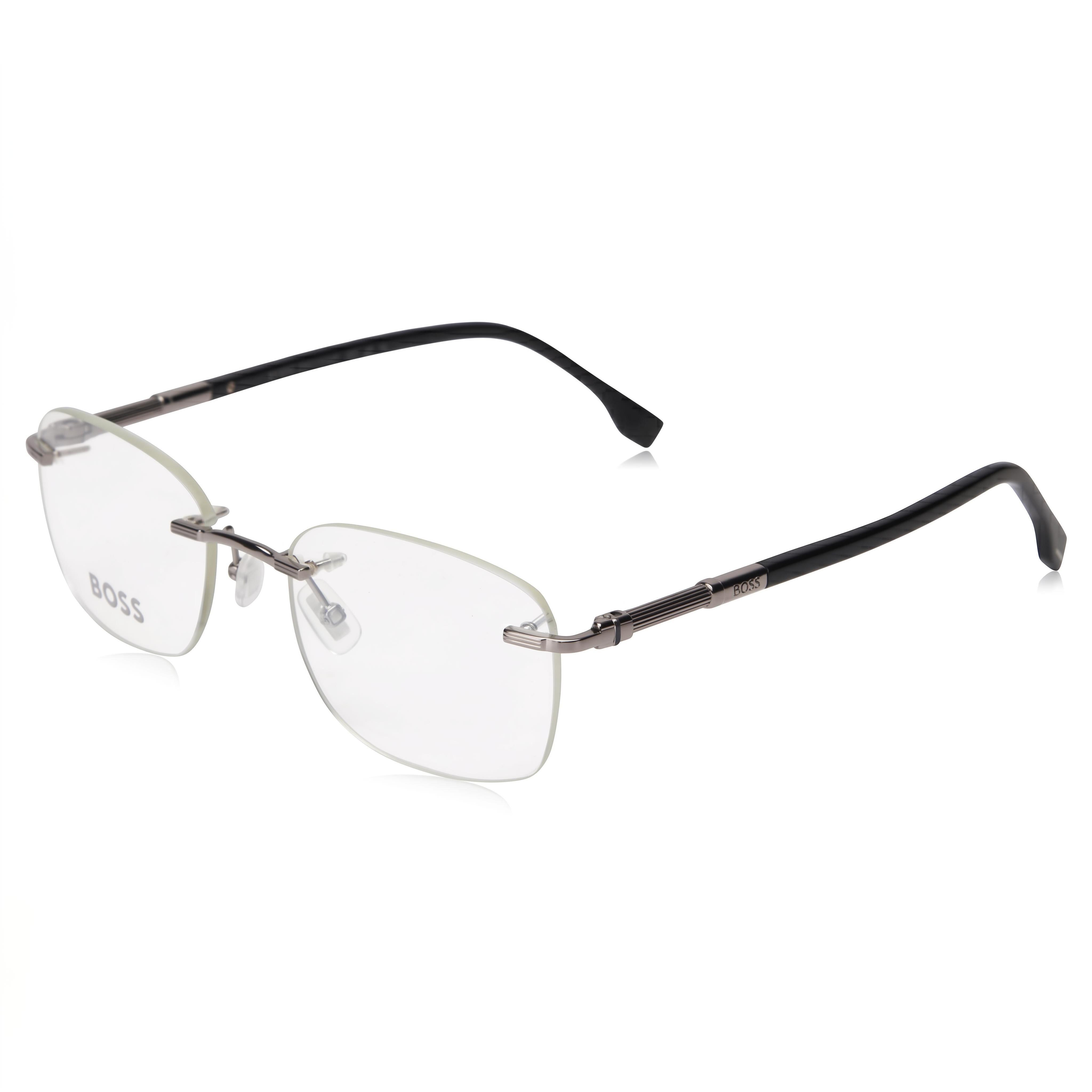 Gafas Hugo Boss 1551/C rectangulares negras para hombre, metal 54 mm, Photo 1