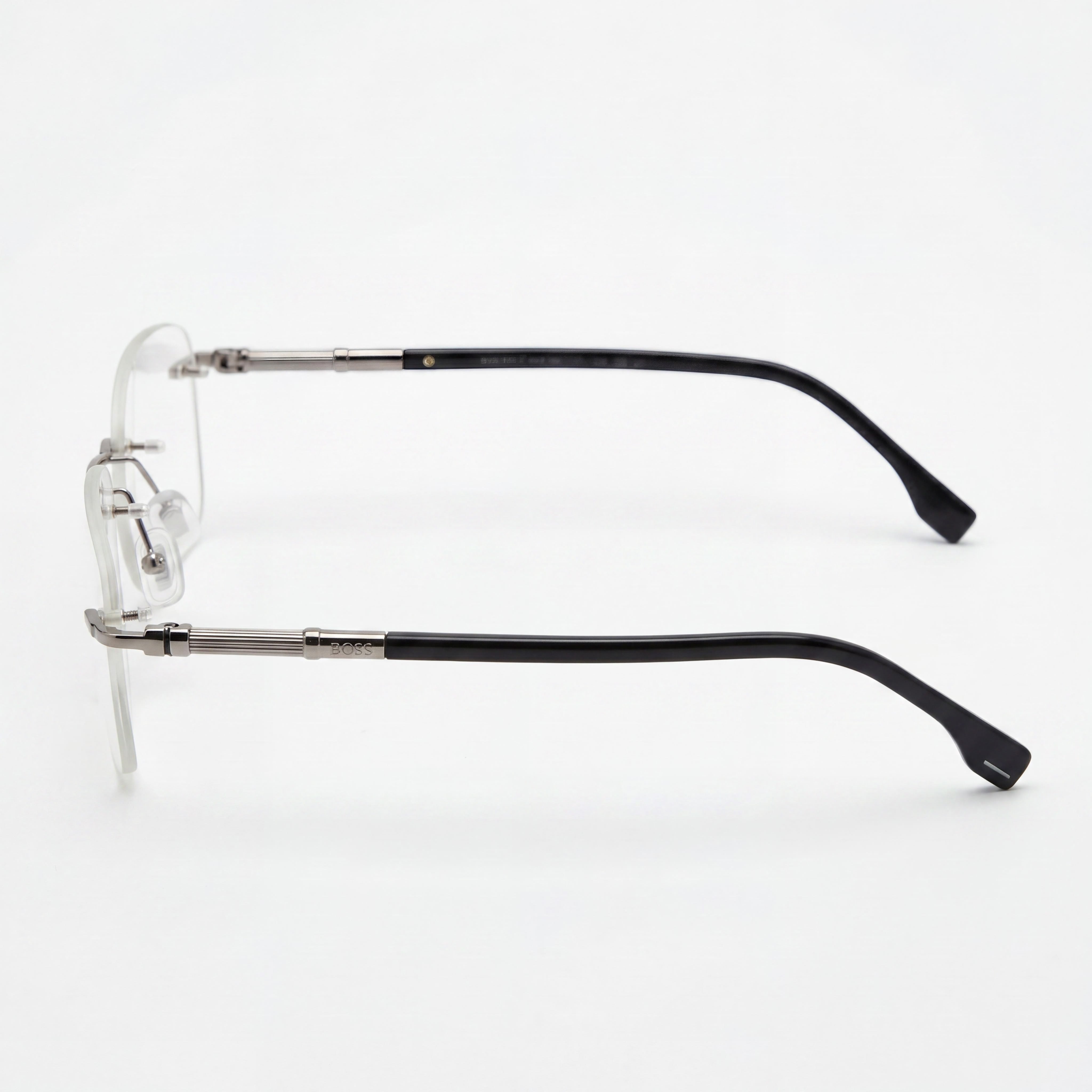 Gafas Hugo Boss 1551/C rectangulares negras para hombre, metal 54 mm, Photo 3