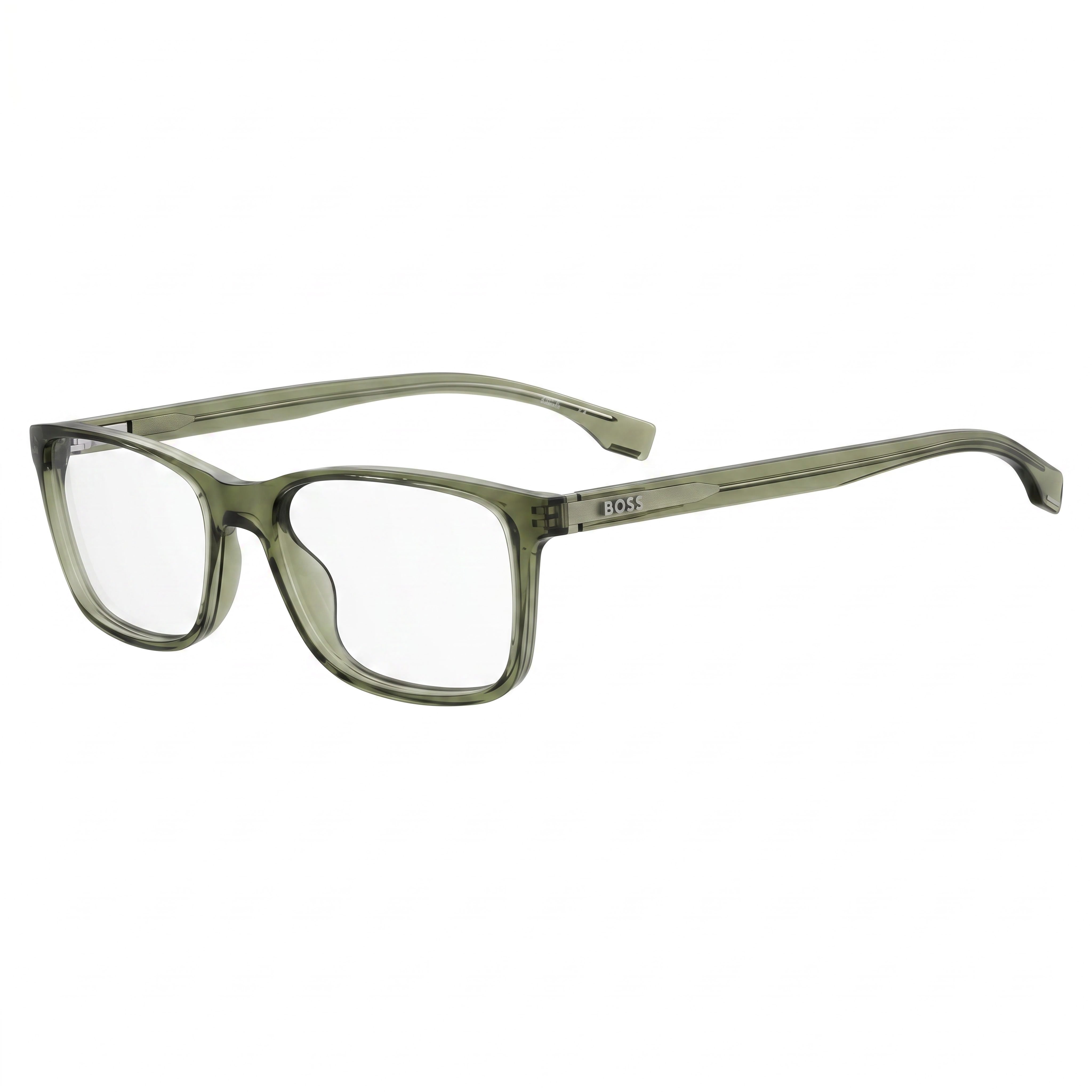 Hugo Boss 1570 Green Rectangle Eyeglasses Unisex, Plastic 54mm, Photo 1