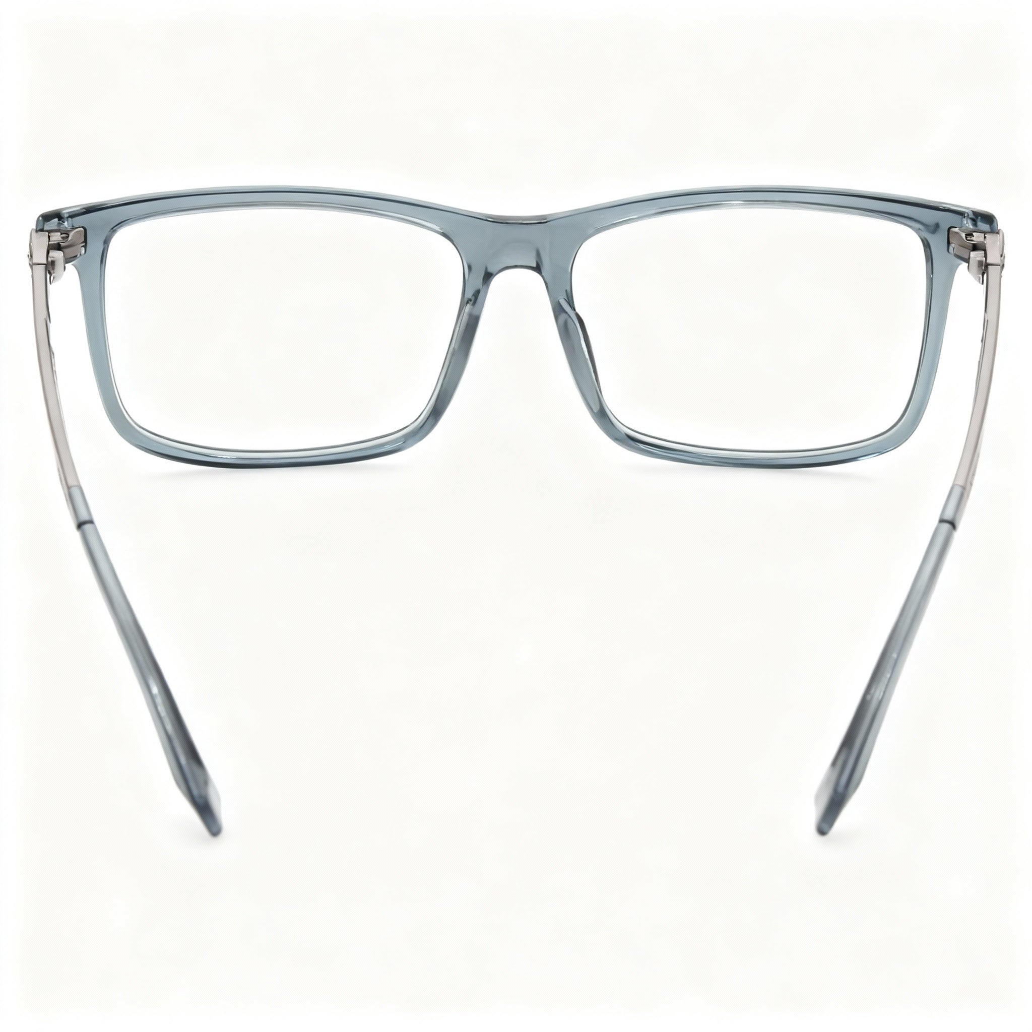 Hugo Boss 1614/F Blue Rectangle Eyeglasses for Men, Acetate 56mm, Photo 2