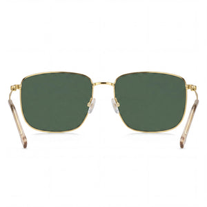 Hugo Boss 1619/F/S Rectangle Sunglasses Women — side view, Non-Polarized Green Mirror lens