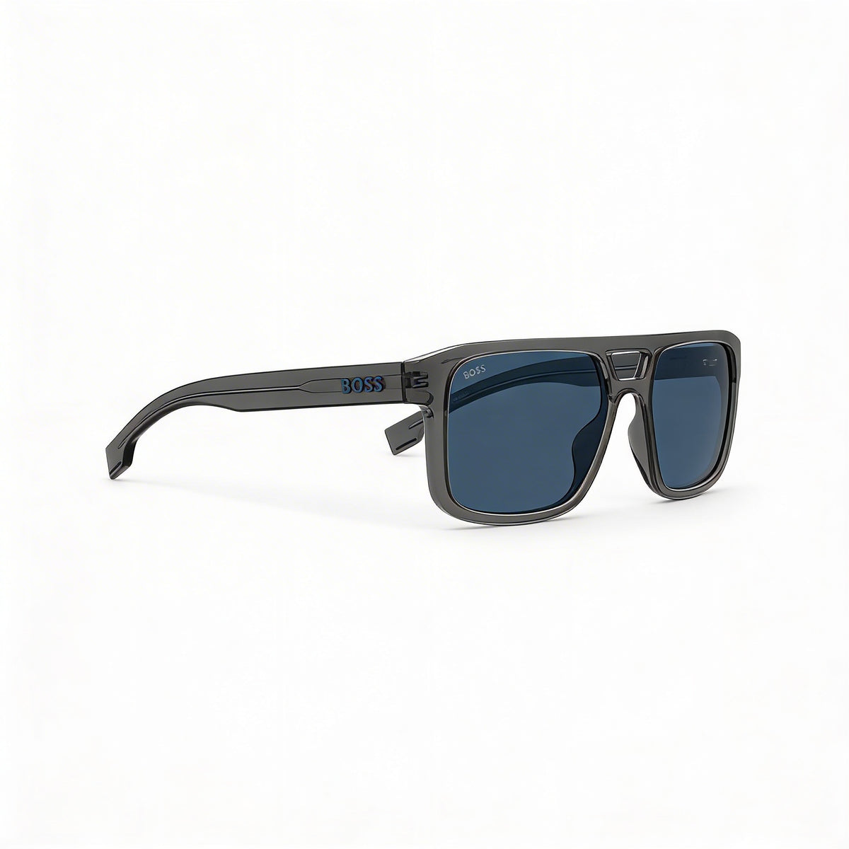 Gafas de sol rectangulares para hombre Hugo Boss Boss 1648-S negras/grises, 56 mm, Photo 3