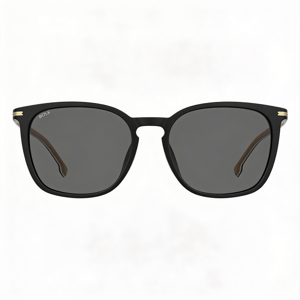 Gafas de sol modernas Hugo Boss para mujer, montura de acetato ecológico negro, lentes negras, 100 % protección UV, 56 mm, Photo 2