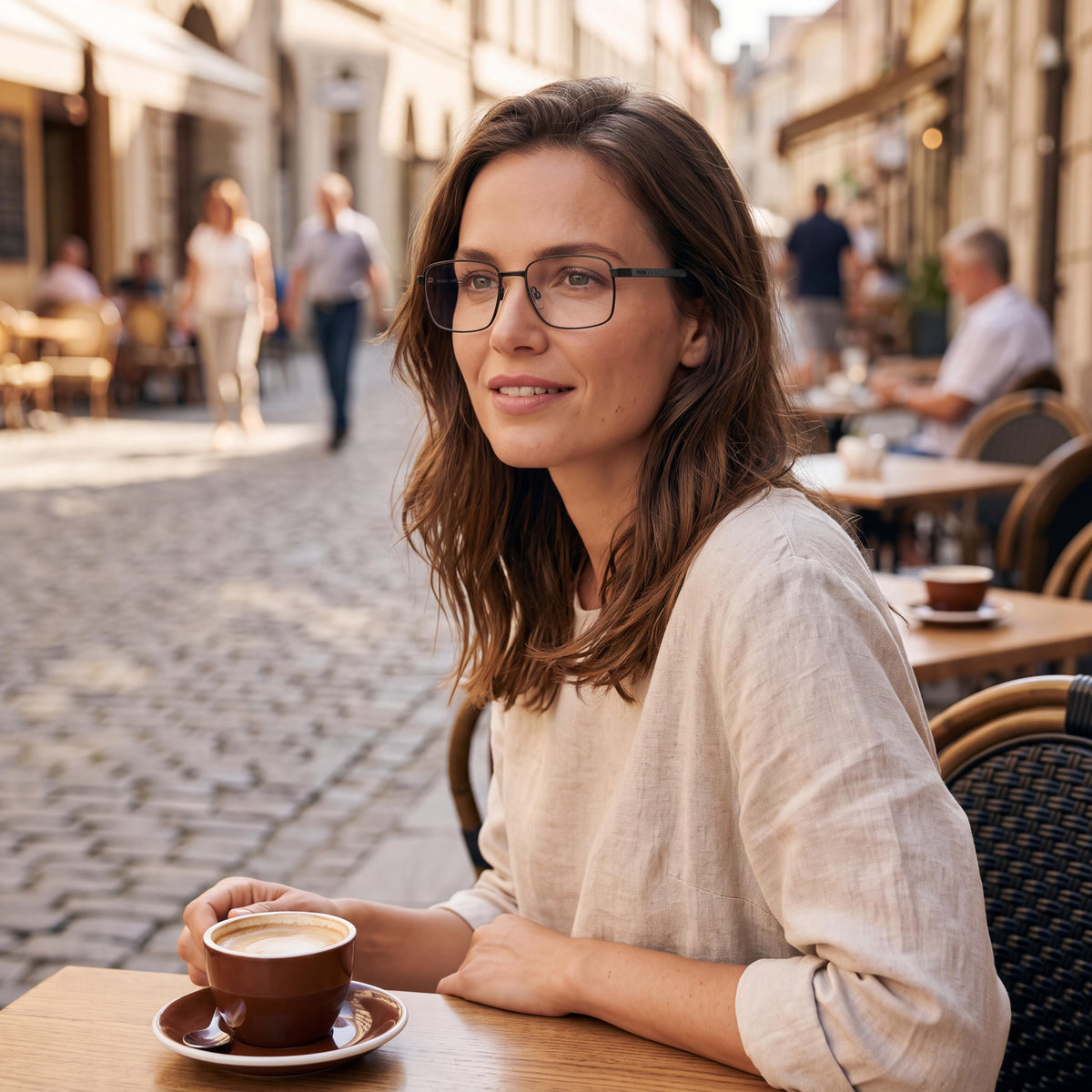 Hugo Boss 1715/F Matte Black Rectangle Eyeglasses for Women, Photo 4