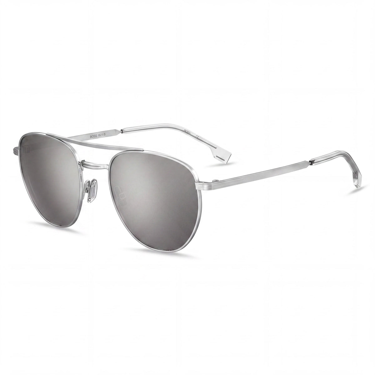 Hugo Boss 206808 Palladium Rectangle Sunglasses for Men, 53mm, Photo 1