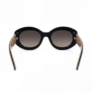 Hugo Boss B1521/N/S Rectangle Sunglasses for Women — interior view, Grey Brown lens detail