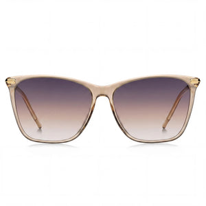 Hugo Boss Square Sunglasses for Women — front view, Light Acetate frame