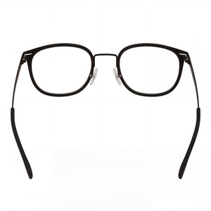 Hugo Boss Rectangle Eyeglasses for Men — front view, Alloy Steel