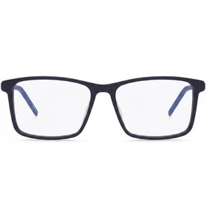 Hugo Boss Rectangle Eyeglasses Unisex — front view, Acetate