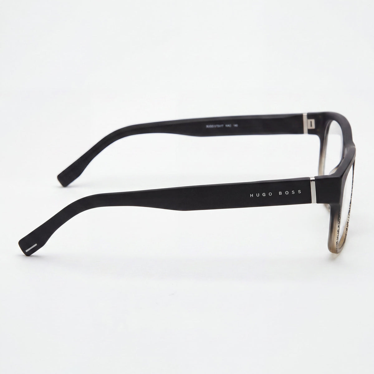 Gafas BOSS modernas para hombre, textura gris sombreada, acetato gris transparente, no polarizadas, 54 mm, Photo 3