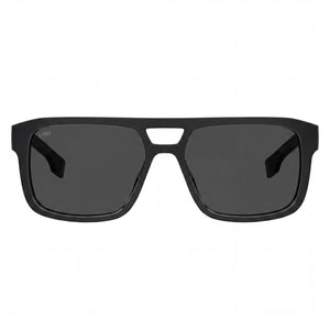 Hugo Boss Rectangle Sunglasses for Men — front view, ECO CELLULOSE P.INJ frame