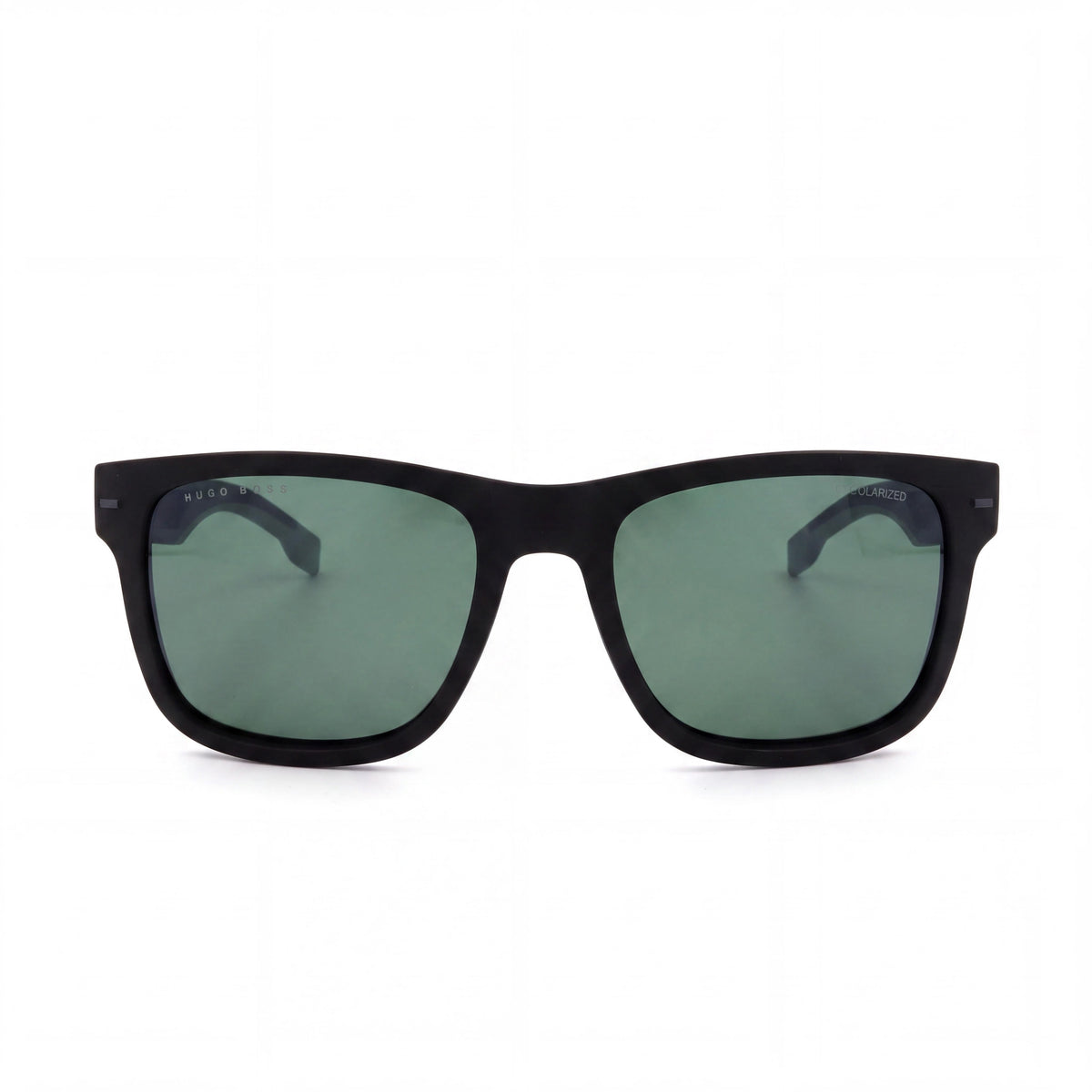 Gafas de sol rectangulares Hugo Boss negro mate y gris, unisex, 55 mm, Photo 2