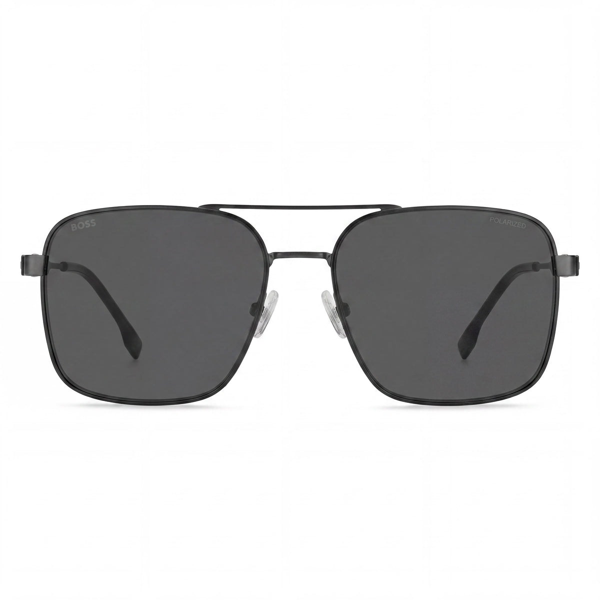 Hugo Boss Ruthenium Black Rectangle Sunglasses for Women, 58mm, Photo 2