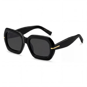Hugo Boss Black Rectangle Sunglasses for Women, Grey lens