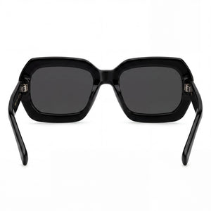 Hugo Boss Rectangle Sunglasses for Women — interior view, Non-Polarized lens detail