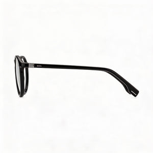 Hugo Boss Round Eyeglasses for Men — front view, Cellulose