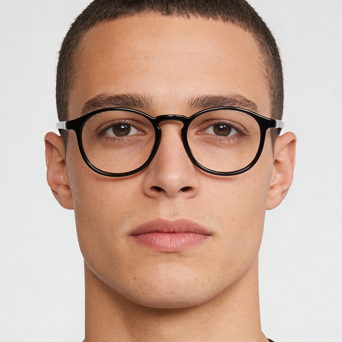 Hugo Boss Black Round Eyeglasses for Men, Photo 4