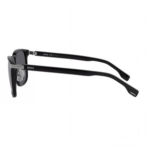 Hugo Boss Square Sunglasses Unisex — side view, Non-Polarized Grey lens