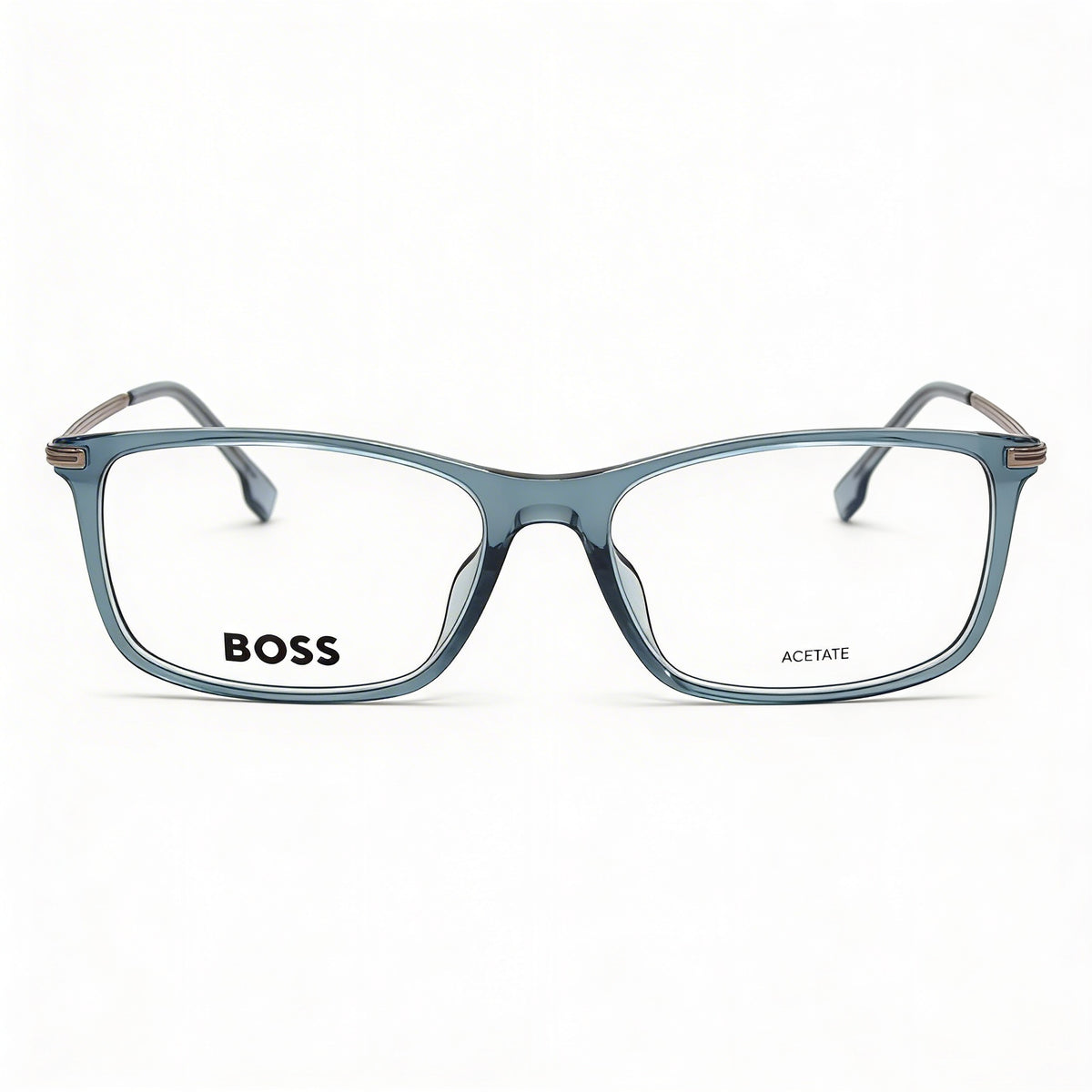 Hugo Boss Blue Rectangle Eyeglasses for Men, 56mm, Photo 2