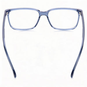 Hugo Boss Rectangle Eyeglasses for Men — interior view, Polycarbonate demo lenses