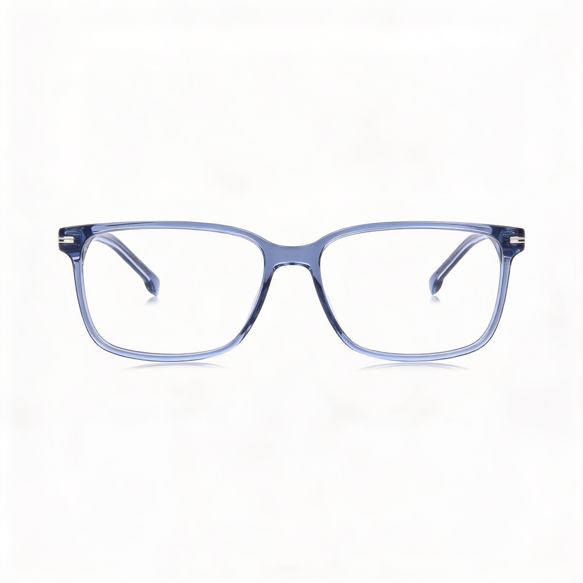 Gafas graduadas rectangulares Hugo Boss azules para hombre, 57 mm, Photo 3